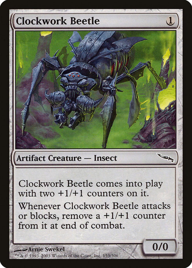 Clockwork Beetle [Mirrodin] | The Gaming-Verse