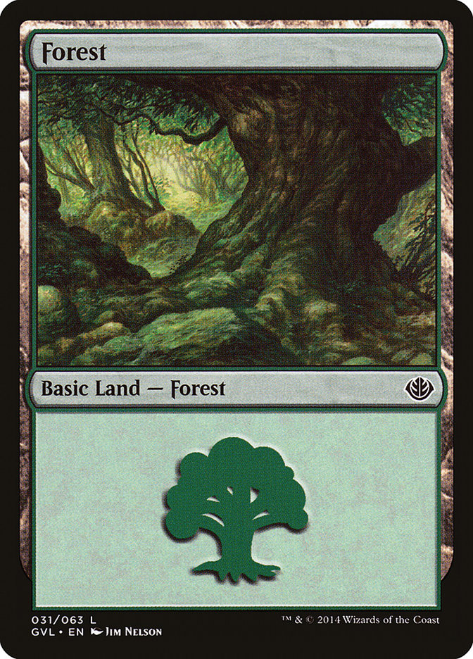 Forest (31) (Garruk vs. Liliana) [Duel Decks Anthology] | The Gaming-Verse