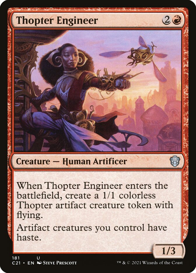 Thopter Engineer [Commander 2021] | The Gaming-Verse