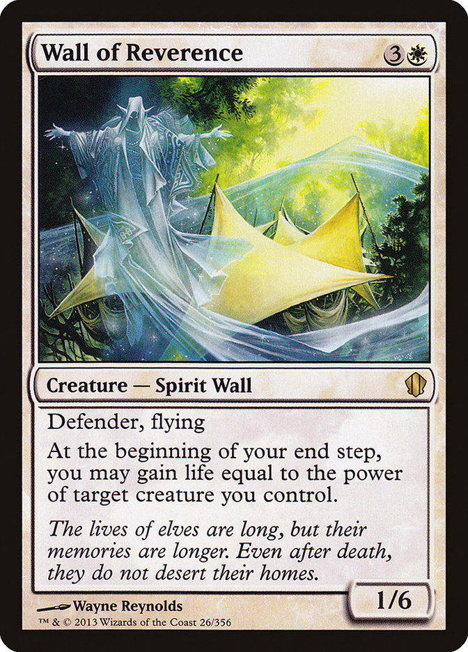 Wall of Reverence [Commander 2013] | The Gaming-Verse