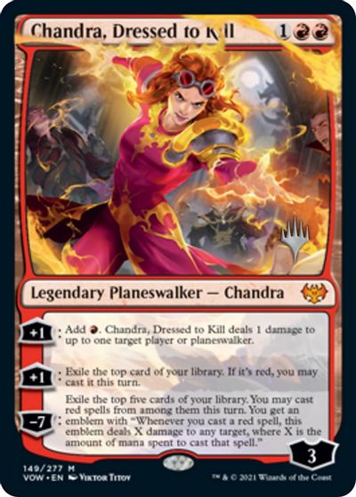 Chandra, Dressed to Kill (Promo Pack) [Innistrad: Crimson Vow Promos] | The Gaming-Verse