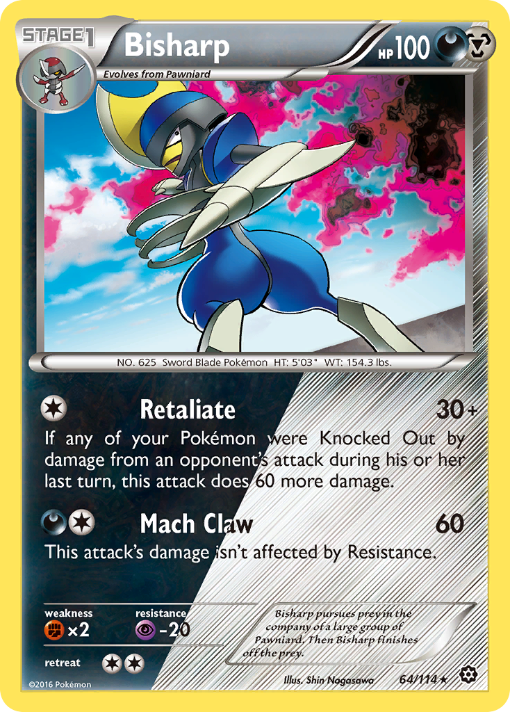 Bisharp (64/114) [XY: Steam Siege] | The Gaming-Verse