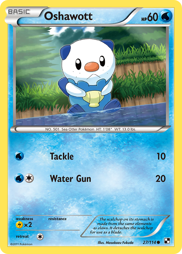 Oshawott (27/114) [Black & White: Base Set] | The Gaming-Verse