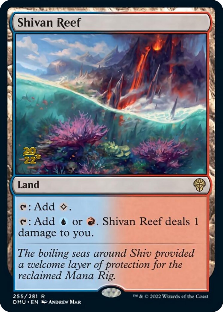 Shivan Reef [Dominaria United Prerelease Promos] | The Gaming-Verse