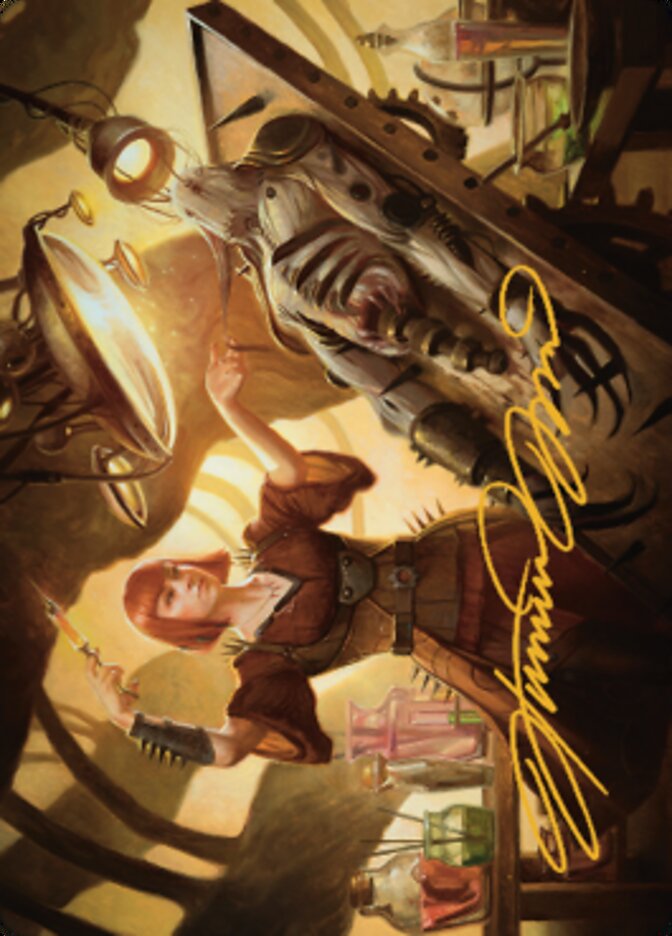 Ashnod, Flesh Mechanist Art Card (Gold-Stamped Signature) [The Brothers' War Art Series] | The Gaming-Verse