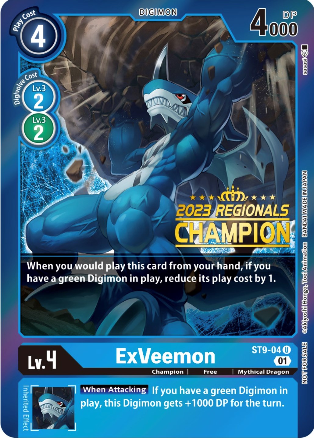 ExVeemon [ST9-04] (2023 Regionals Champion) [Starter Deck: Ultimate Ancient Dragon Promos] | The Gaming-Verse