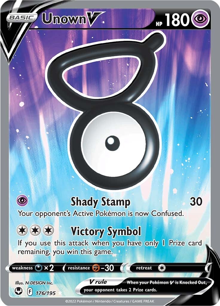 Unown V (176/195) [Sword & Shield: Silver Tempest] | The Gaming-Verse