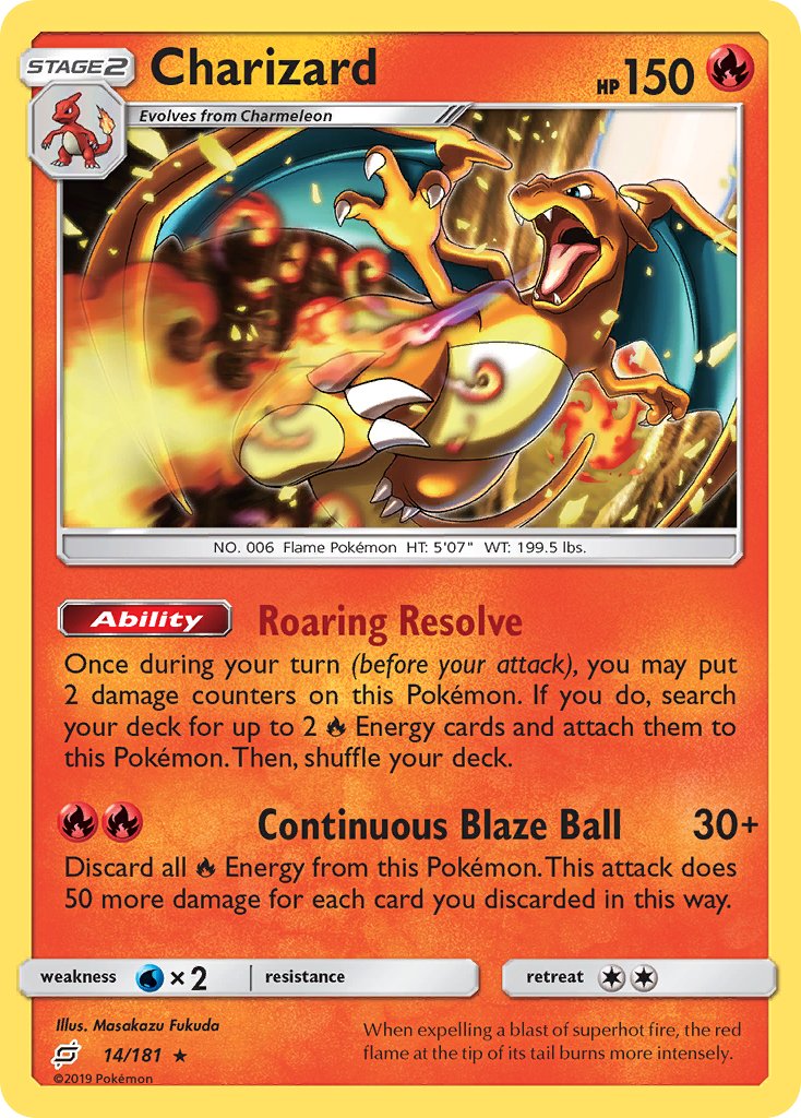 Charizard (14/181) (Theme Deck Exclusive) [Sun & Moon: Team Up] | The Gaming-Verse