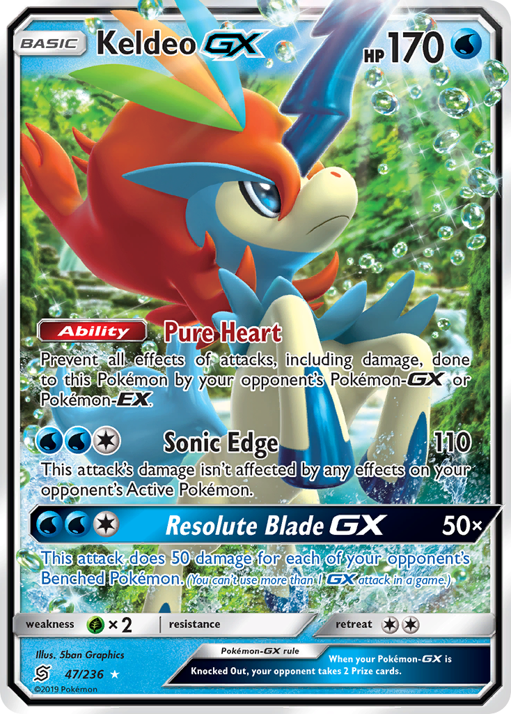 Keldeo GX (47/236) [Sun & Moon: Unified Minds] | The Gaming-Verse