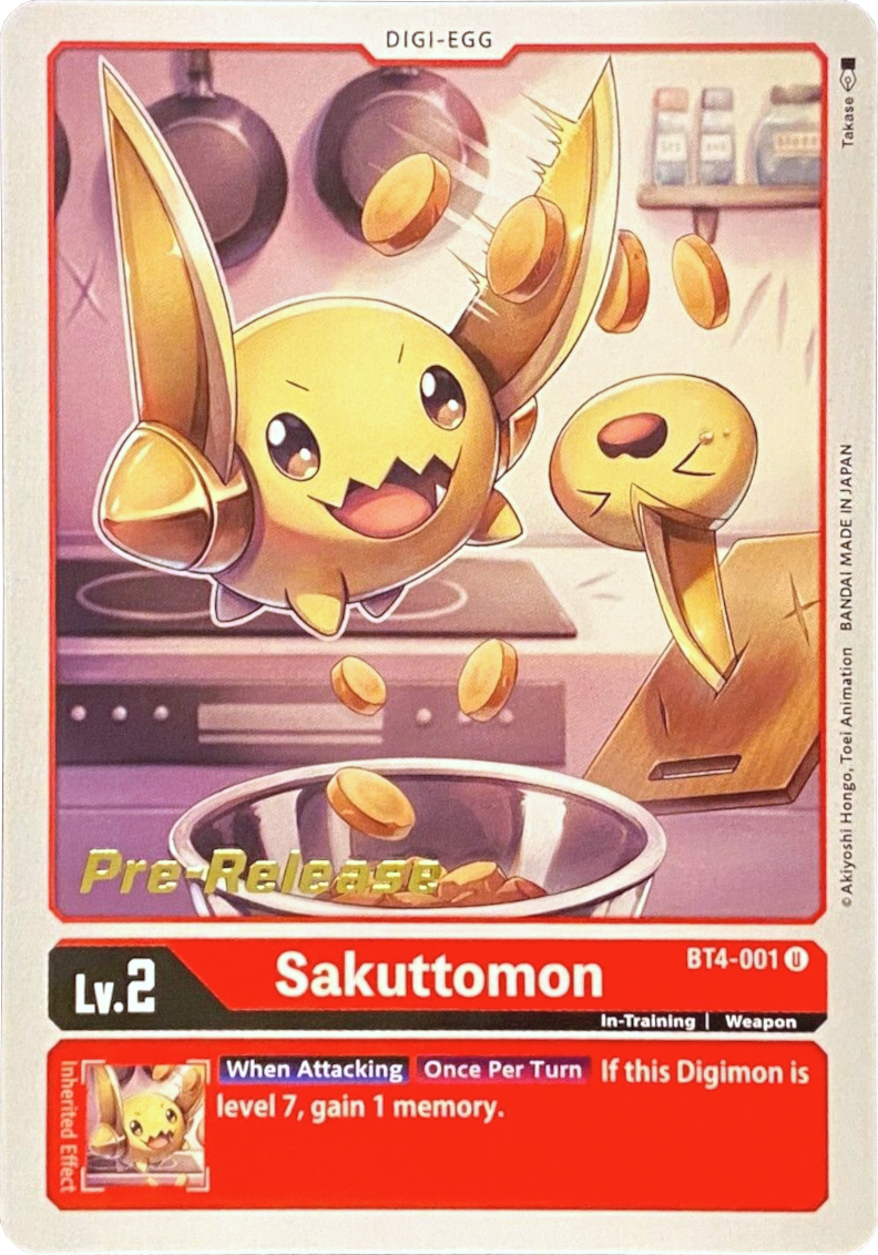 Sakuttomon [BT4-001] [Great Legend Pre-Release Promos] | The Gaming-Verse