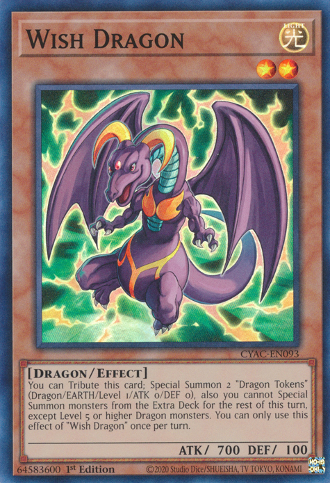 Wish Dragon [CYAC-EN093] Super Rare | The Gaming-Verse