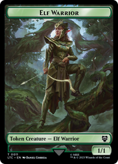 Elf Warrior // Bird Double Sided Token [The Lord of the Rings: Tales of Middle-Earth Commander Tokens] | The Gaming-Verse