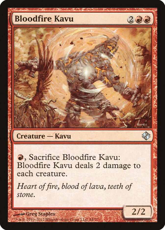 Bloodfire Kavu [Duel Decks: Venser vs. Koth] | The Gaming-Verse