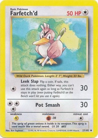 Farfetch'd (27/102) [Base Set Unlimited] | The Gaming-Verse