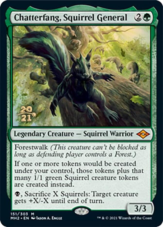 Chatterfang, Squirrel General [Modern Horizons 2 Prerelease Promos] | The Gaming-Verse