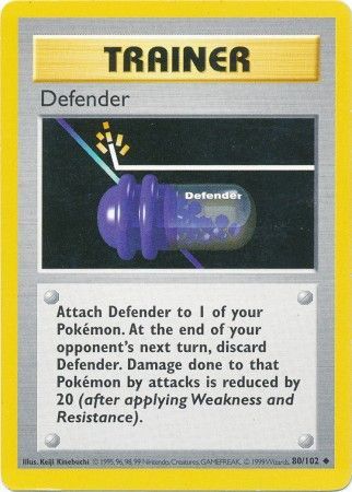 Defender (80/102) [Base Set Shadowless Unlimited] | The Gaming-Verse