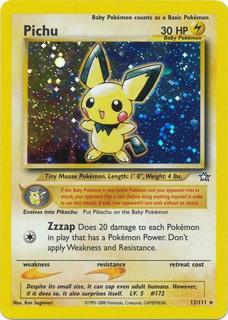 Pichu (12/111) [Neo Genesis Unlimited] | The Gaming-Verse