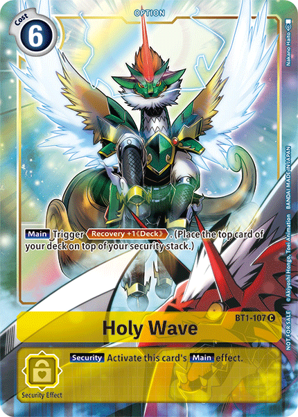 Holy Wave [BT1-107] (Dash Pack) [Release Special Booster Ver.1.5 Promos] | The Gaming-Verse