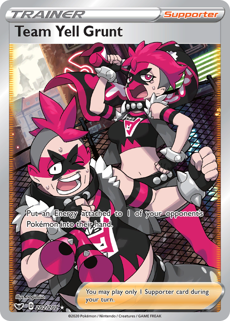 Team Yell Grunt (202/202) [Sword & Shield: Base Set] | The Gaming-Verse