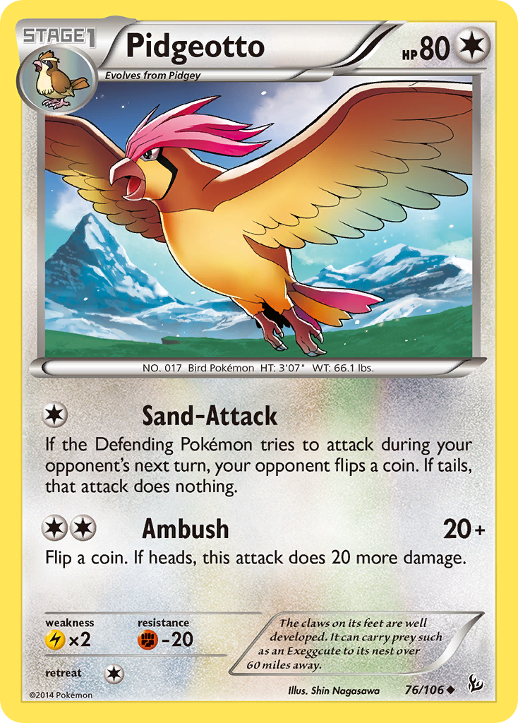 Pidgeotto (76/106) [XY: Flashfire] | The Gaming-Verse