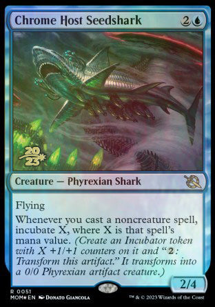 Chrome Host Seedshark [March of the Machine Prerelease Promos] | The Gaming-Verse