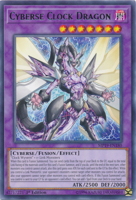 Cyberse Clock Dragon [MP19-EN180] Rare | The Gaming-Verse