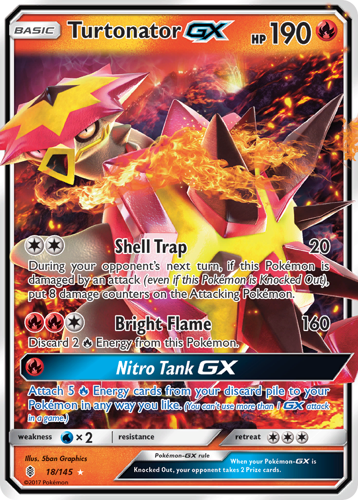 Turtonator GX (18/145) [Sun & Moon: Guardians Rising] | The Gaming-Verse