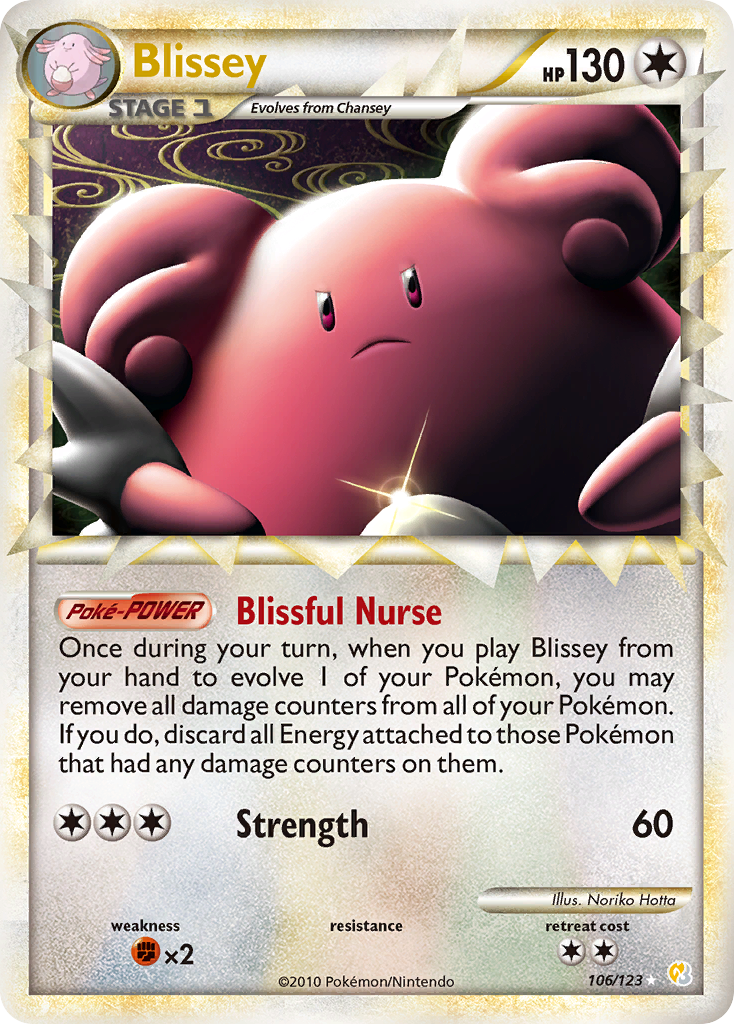 Blissey (106/123) [HeartGold & SoulSilver: Base Set] | The Gaming-Verse