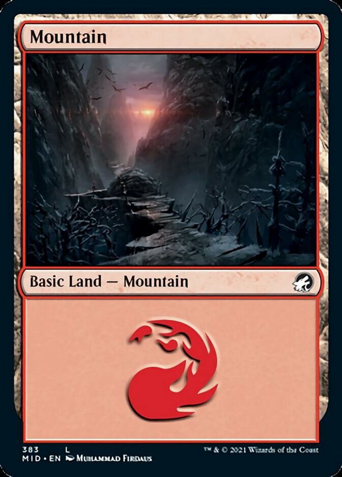 Mountain (383) [Innistrad: Midnight Hunt] | The Gaming-Verse