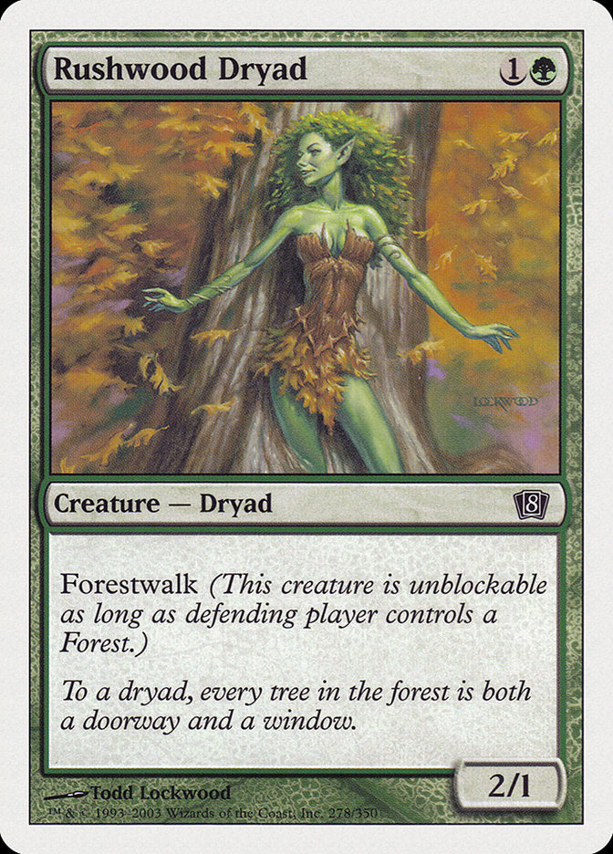 Rushwood Dryad [Eighth Edition] | The Gaming-Verse