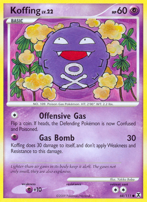 Koffing (68/111) [Platinum: Rising Rivals] | The Gaming-Verse