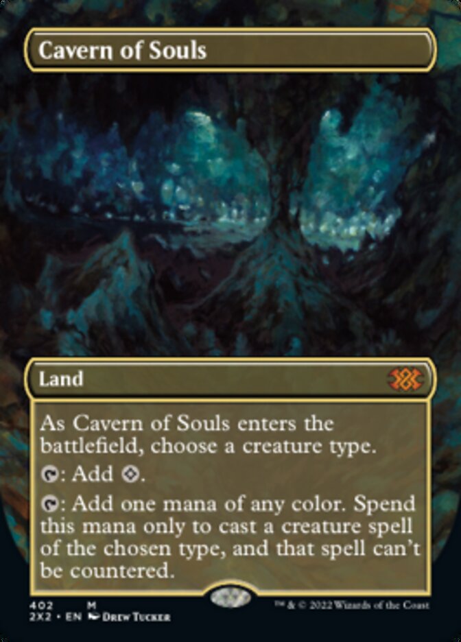 Cavern of Souls (Borderless Alternate Art) [Double Masters 2022] | The Gaming-Verse