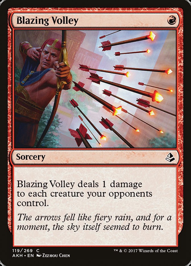 Blazing Volley [Amonkhet] | The Gaming-Verse