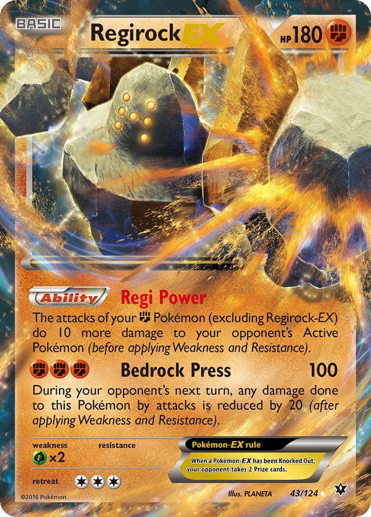 Regirock EX (43/124) [XY: Fates Collide] | The Gaming-Verse