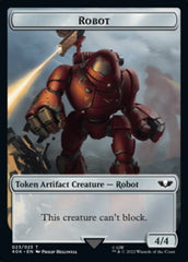 Astartes Warrior // Robot Double-sided Token (Surge Foil) [Universes Beyond: Warhammer 40,000 Tokens] | The Gaming-Verse