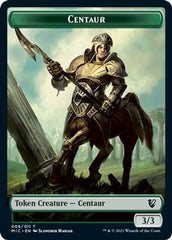 Centaur // Wolf Double-Sided Token [Innistrad: Midnight Hunt Commander Tokens] | The Gaming-Verse