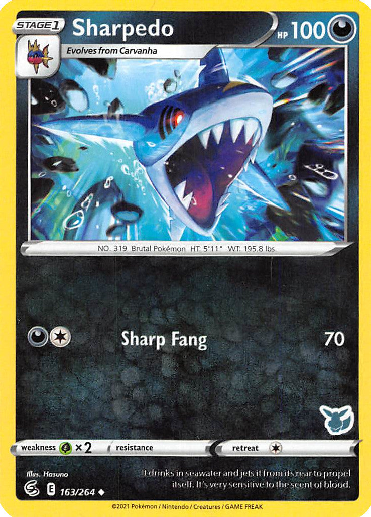 Sharpedo (163/264) (Eevee Deck) [Battle Academy 2022] | The Gaming-Verse