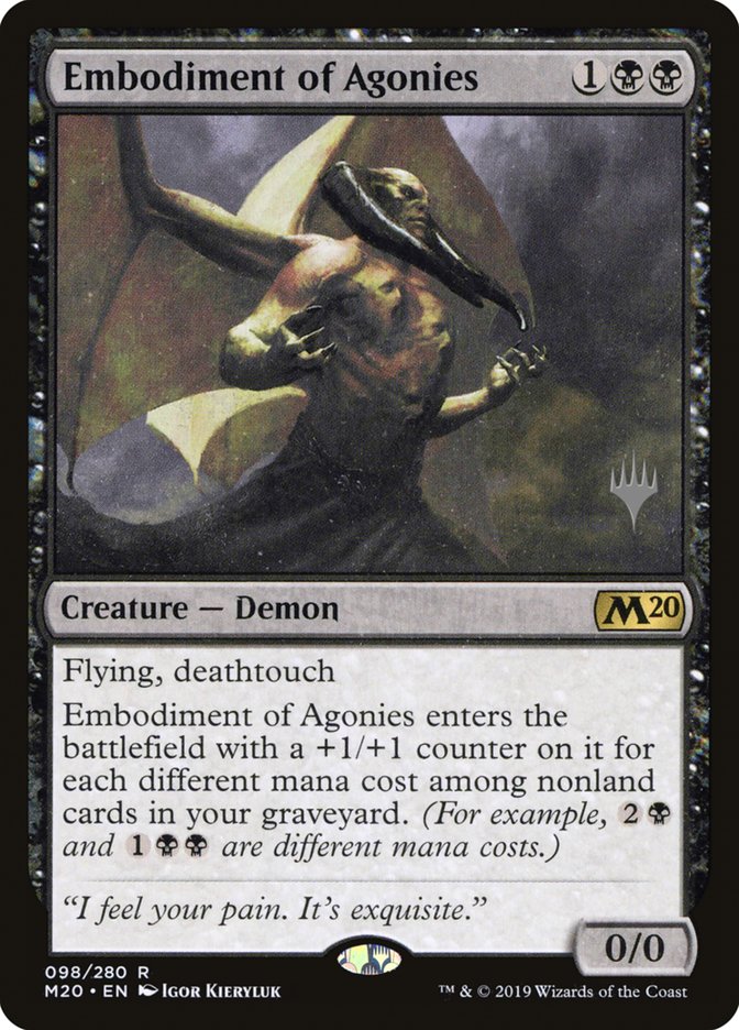 Embodiment of Agonies (Promo Pack) [Core Set 2020 Promos] | The Gaming-Verse