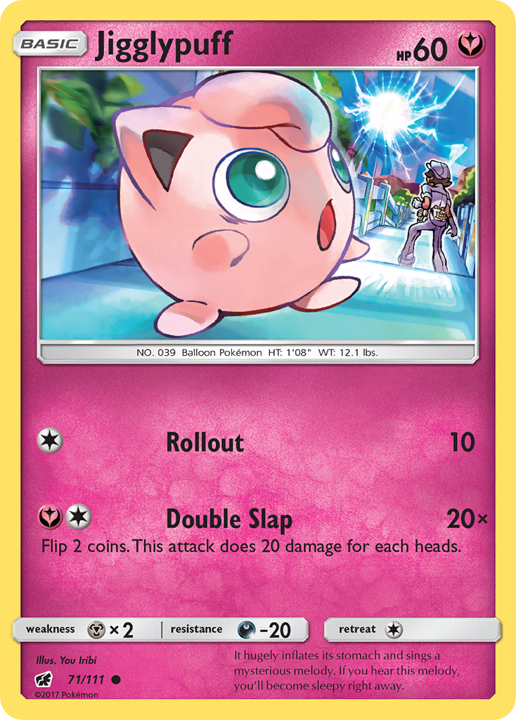 Jigglypuff (71/111) [Sun & Moon: Crimson Invasion] | The Gaming-Verse