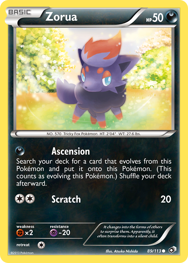 Zorua (89/113) [Black & White: Legendary Treasures] | The Gaming-Verse