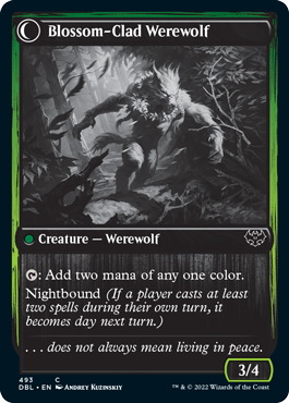 Weaver of Blossoms // Blossom-Clad Werewolf [Innistrad: Double Feature] | The Gaming-Verse