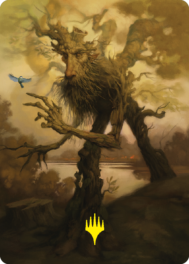 Treefolk Token Art Card (Gold-Stamped Signature) [The Lord of the Rings: Tales of Middle-earth Art Series] | The Gaming-Verse