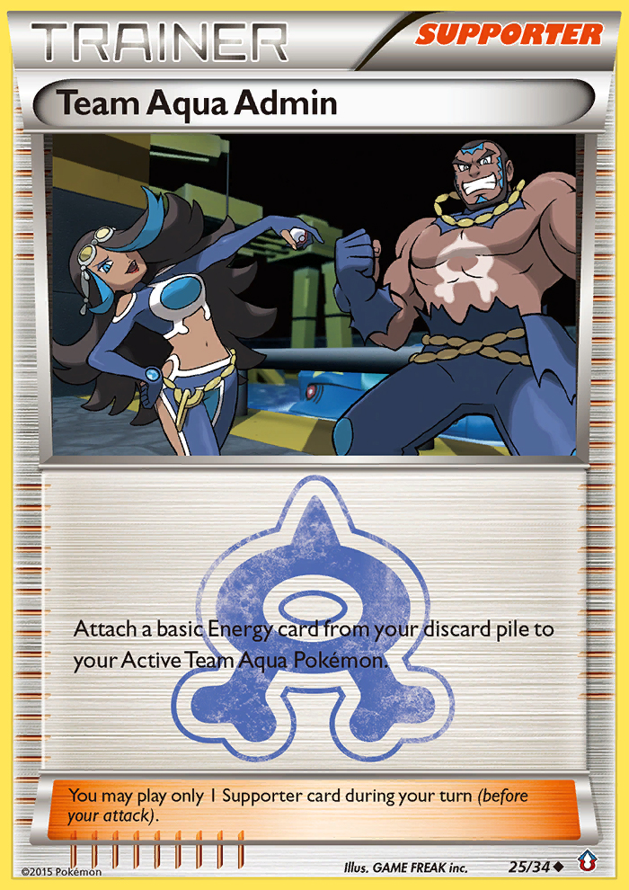 Team Aqua Admin (25/34) [XY: Double Crisis] | The Gaming-Verse