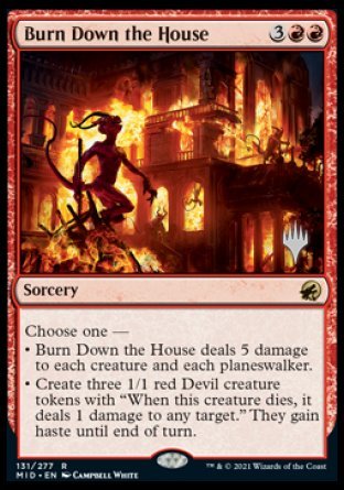 Burn Down the House (Promo Pack) [Innistrad: Midnight Hunt Promos] | The Gaming-Verse