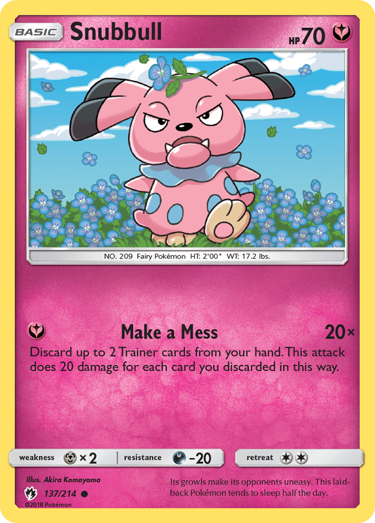 Snubbull (137/214) [Sun & Moon: Lost Thunder] | The Gaming-Verse