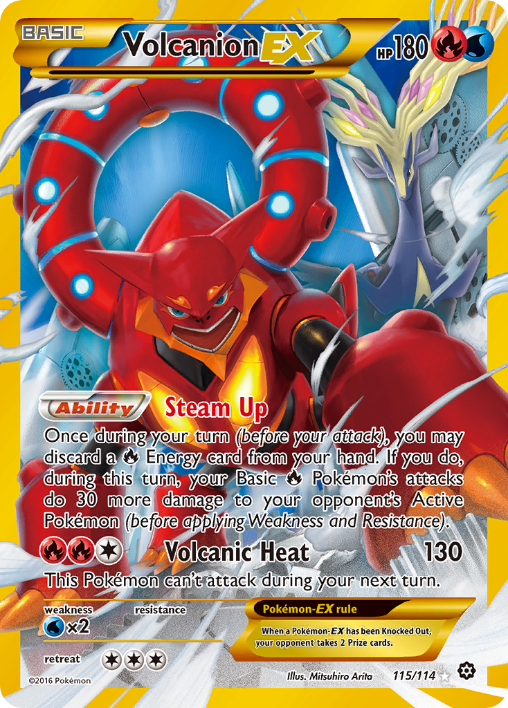 Volcanion EX (115/114) [XY: Steam Siege] | The Gaming-Verse