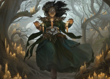 Candlegrove Witch 1 Art Card [Innistrad: Midnight Hunt Art Series] | The Gaming-Verse