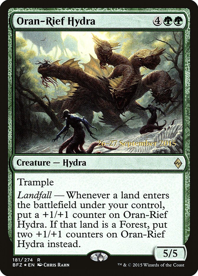 Oran-Rief Hydra  (Prerelease) [Battle for Zendikar Prerelease Promos] | The Gaming-Verse