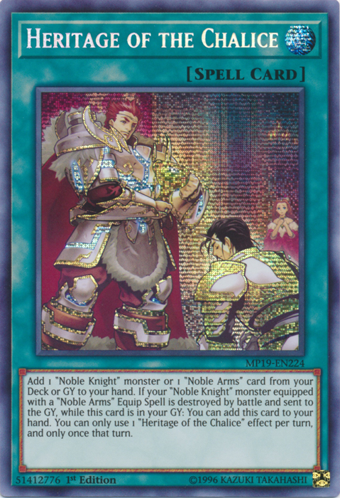 Heritage of the Chalice [MP19-EN224] Prismatic Secret Rare | The Gaming-Verse