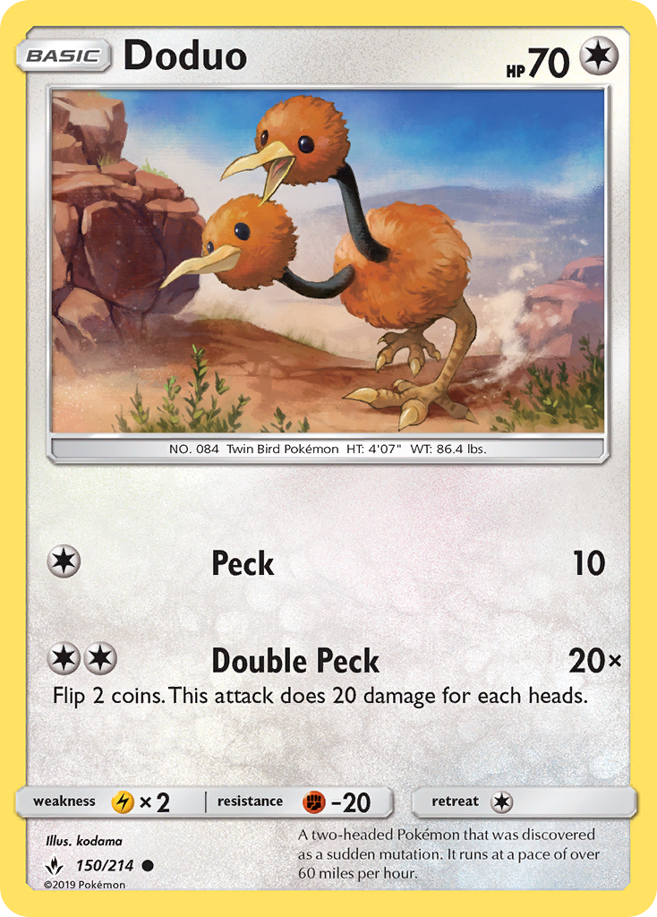 Doduo (150/214) [Sun & Moon: Unbroken Bonds] | The Gaming-Verse